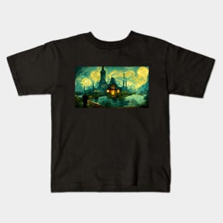 The Sky of Vincent Van Gogh (day17） Kids T-Shirt